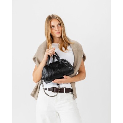 Sac BIBA Meredith en cuir noir