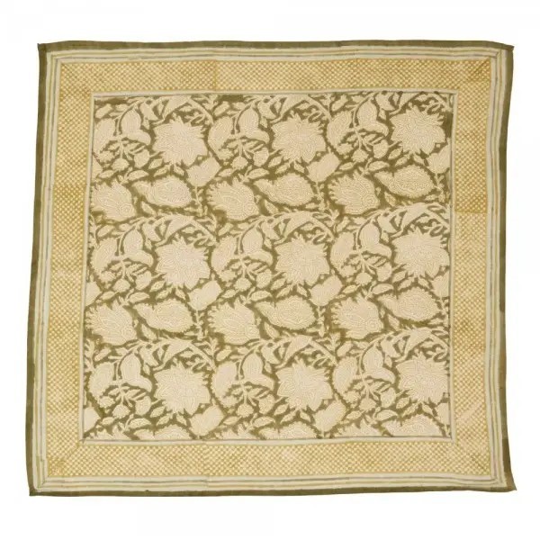 Foulard BONHEUR DU JOUR Chandra-Kaki