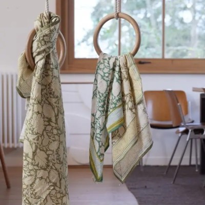 Foulard BONHEUR DU JOUR Chandra-Kaki