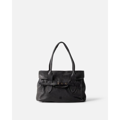 Sac cabas Kendall BIBA en cuir noir