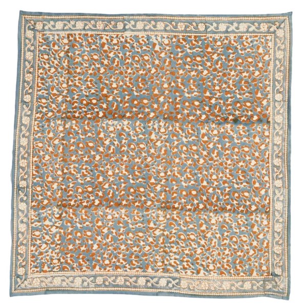 Foulard BONHEUR DU JOUR Léopard-Blue