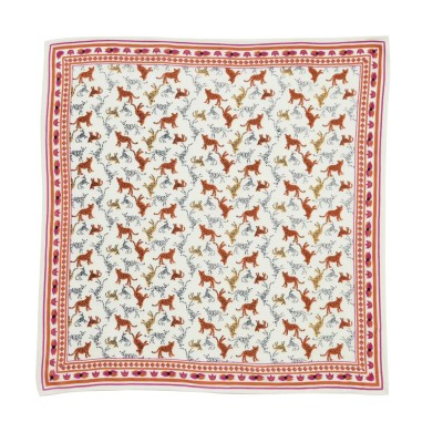 Foulard BONHEUR DU JOUR Leopold-Ecru
