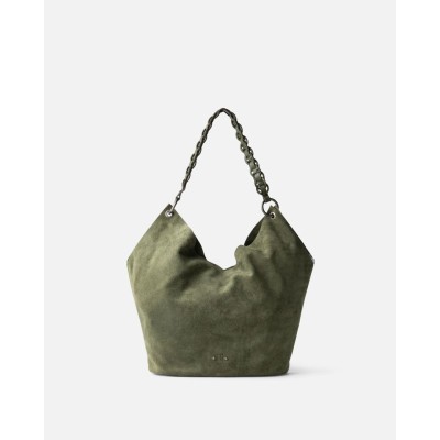 Sac BIBA Enoch hobo en daim kaki