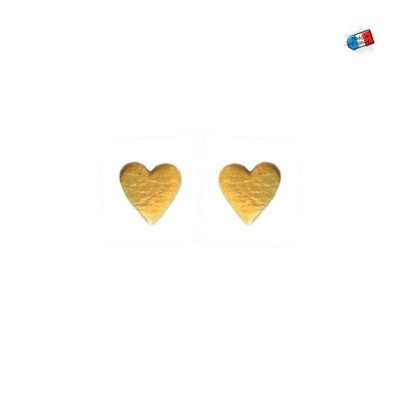 JEANNE ET JO - Boucles d'oreilles Coeur Or