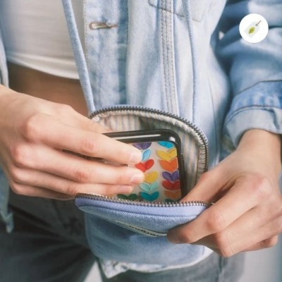 HINDBAG – Pochette Téléphone Bill Denim Bleu