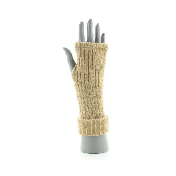 PERRIN - Mitaines en Laine - Beige
