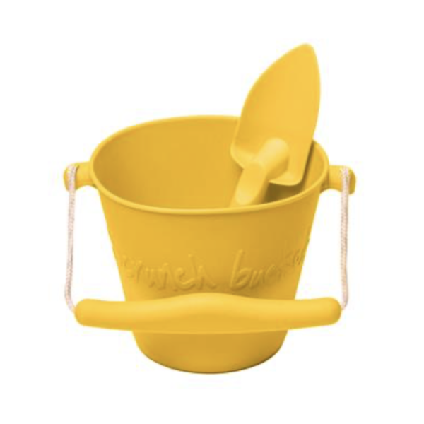 SCRUNCH - Set seau et pelle - Jaune