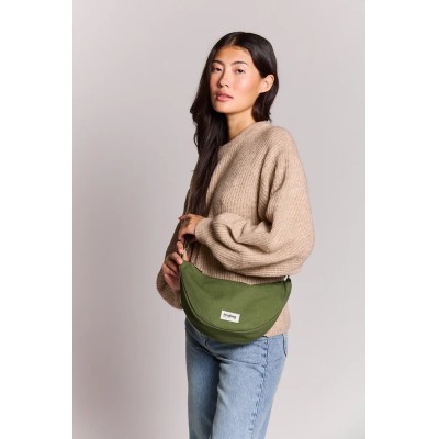 HINDBAG - Sac Demi-Lune Andrea - Olive