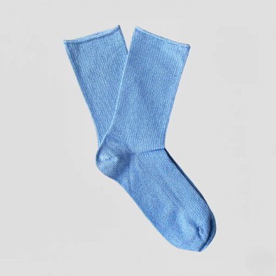 KLUE - Chaussettes à paillettes - Bleu clair