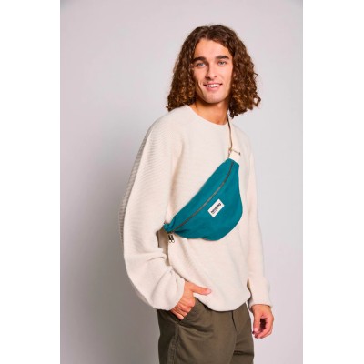 HINDBAG - Sac banane Olivia - Bleu Paon