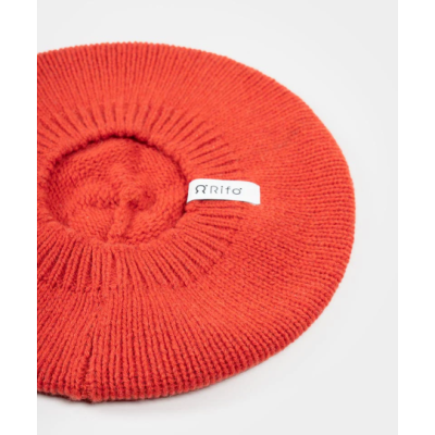 RIFO - Béret Basque Cachemire Nicole - Orange