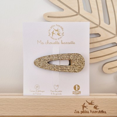 LES PETITES HIRONDELLES - Barrette pince - Doré