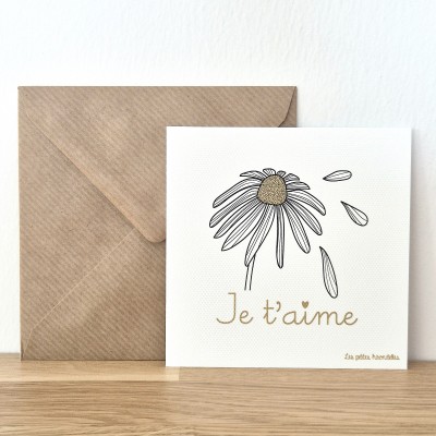 LES PETITES HIRONDELLES - Carte avec enveloppe - Je t'aime