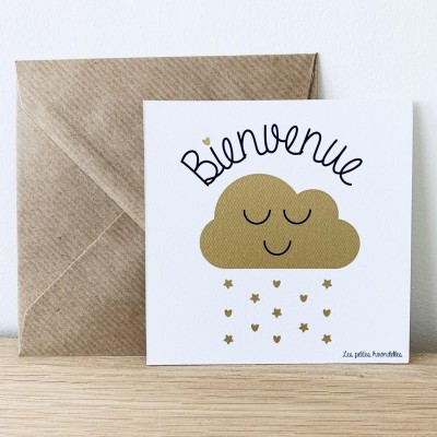 LES PETITES HIRONDELLES - Carte avec enveloppe - Bienvenue