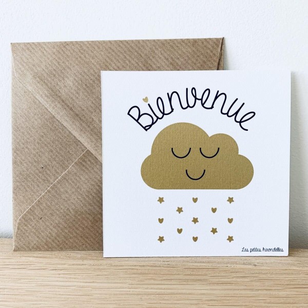 LES PETITES HIRONDELLES - Carte avec enveloppe - Bienvenue