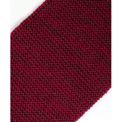 LES 3 TRICOTEURS - Foulard en laine - Bordeaux