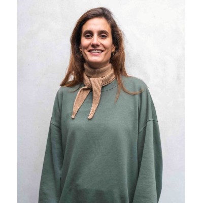 LES 3 TRICOTEURS - Foulard en laine - Beige