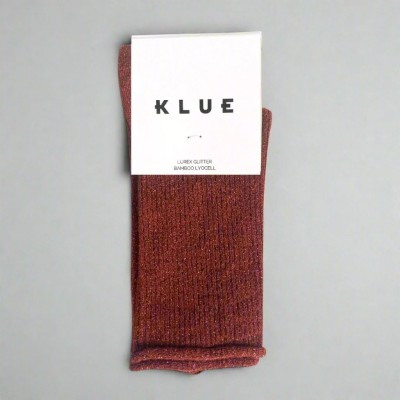 KLUE - Chaussettes à paillettes - Rouge