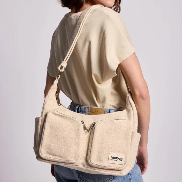 HINDBAG - Sac Multipocket Emile - Jute