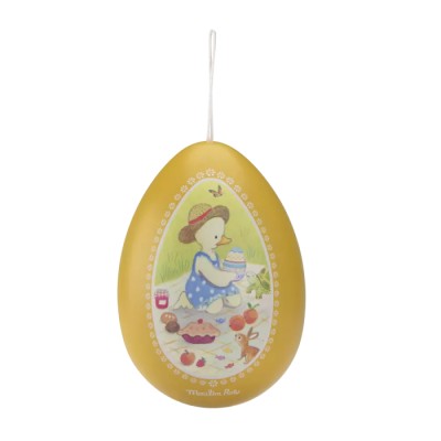 MOULIN ROTY - Grand Oeuf en Métal - Jaune