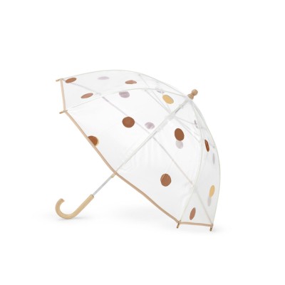 ANATOLE - Parapluie Enfant Transparent à Pois - Caramel