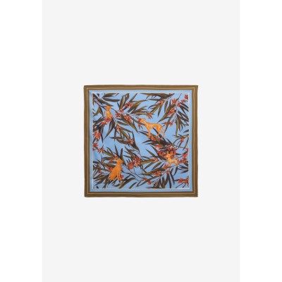 ARMEDANGELS - Foulard en Coton - Bleu à motif