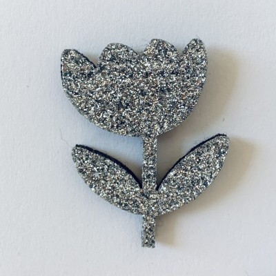 LES PETITES HIRONDELLES - Pins Fleur Tige - Argent