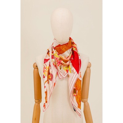 MAISON FANLI - Foulard Coton Boudoir Des Félins