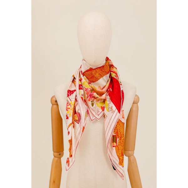 MAISON FANLI - Foulard Coton Boudoir Des Félins