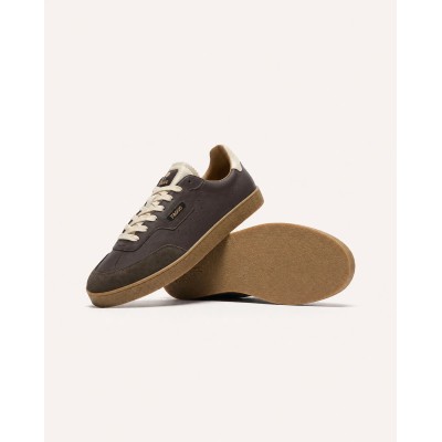FAGUO LUMBO - Baskets homme cuir marron chocolat