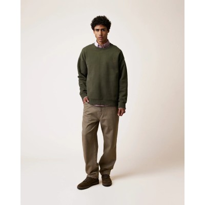 FAGUO - Sweat col rond homme kaki FANGO
