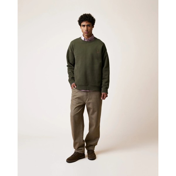 FAGUO - Sweat col rond homme kaki FANGO