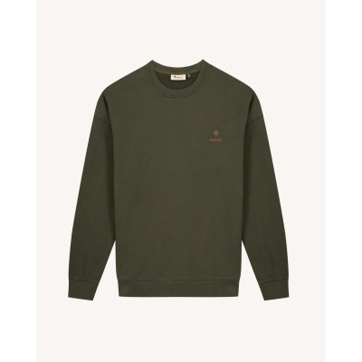 FAGUO - Sweat col rond homme kaki FANGO