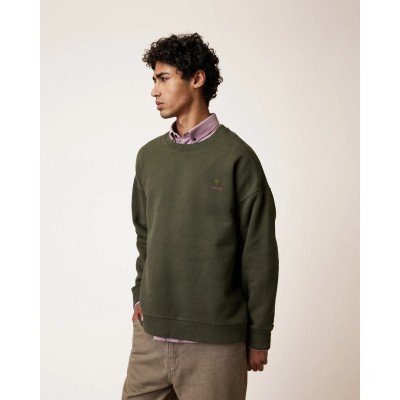 FAGUO - Sweat col rond homme kaki FANGO