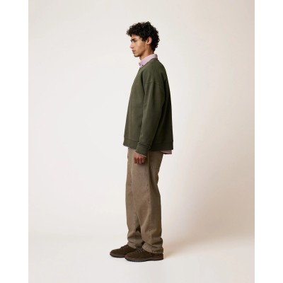 FAGUO - Sweat col rond homme kaki FANGO