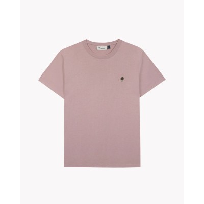 FAGUO - T-shirt mauve homme en coton recyclé