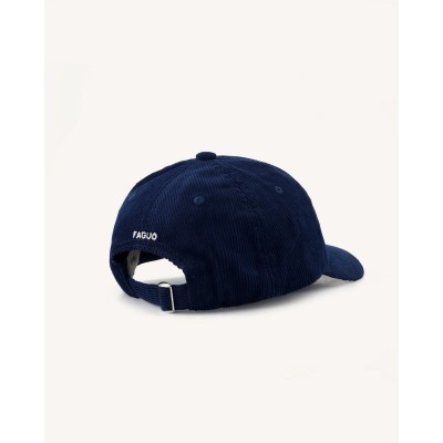 FAGUO - Casquette en velours bleu foncé CAP