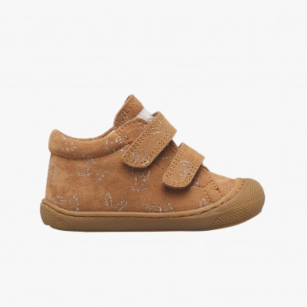 Naturino Cocoon – Chaussures à scratch Bébé Daim Marron