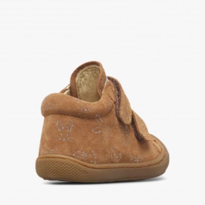 Naturino Cocoon – Chaussures à scratch Bébé Daim Marron