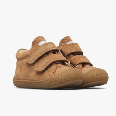 Naturino Cocoon – Chaussures à scratch Bébé Daim Marron