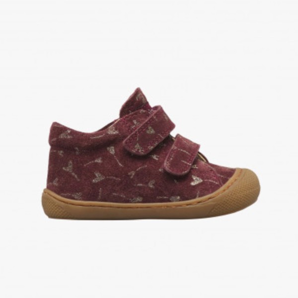 Naturino – Chaussures Bébé Daim Violet Pailleté - Cocoon vl
