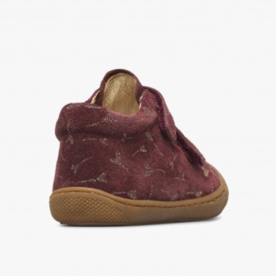 Naturino – Chaussures Bébé Daim Violet Pailleté - Cocoon vl