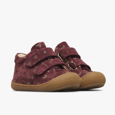 Naturino – Chaussures Bébé Daim Violet Pailleté - Cocoon vl