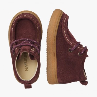 Naturino – Chaussures Bébé Daim Prune - Kasden