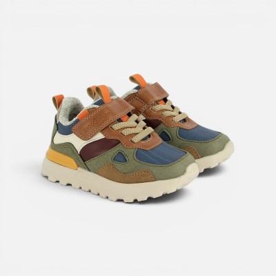 SHOOPOM - Baskets Joggy Scratch - Navy Kaki