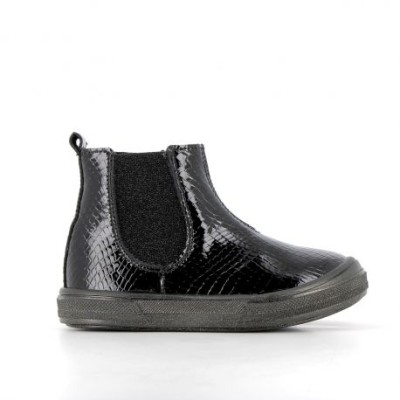 BOPY - Bottines fille noir vernis SEBESTAR
