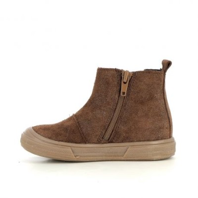 BOPY - Bottines fille marron brillant SEBESTAR