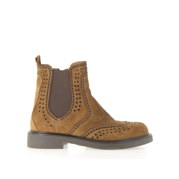 COCO & ABRICOT - Boots femme cognac SALERANS