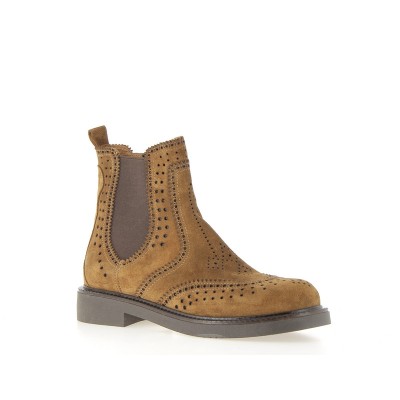 COCO & ABRICOT - Boots femme cognac SALERANS