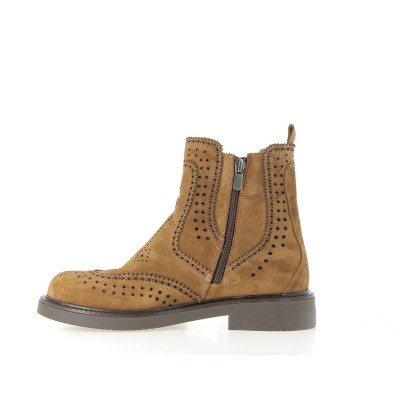 COCO & ABRICOT - Boots femme cognac SALERANS